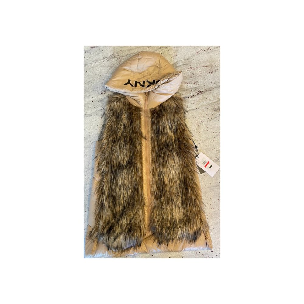 DKNY fur vest